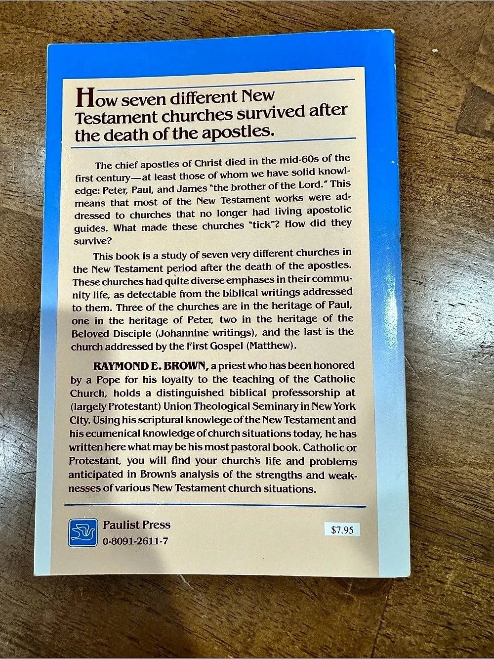 Paulist Press The Churches the Apostles Left Behind Book paperback
